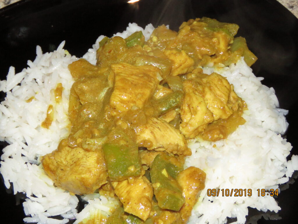 Curry Chicken With Rice