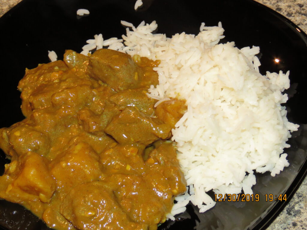 Curried Beef with Rice