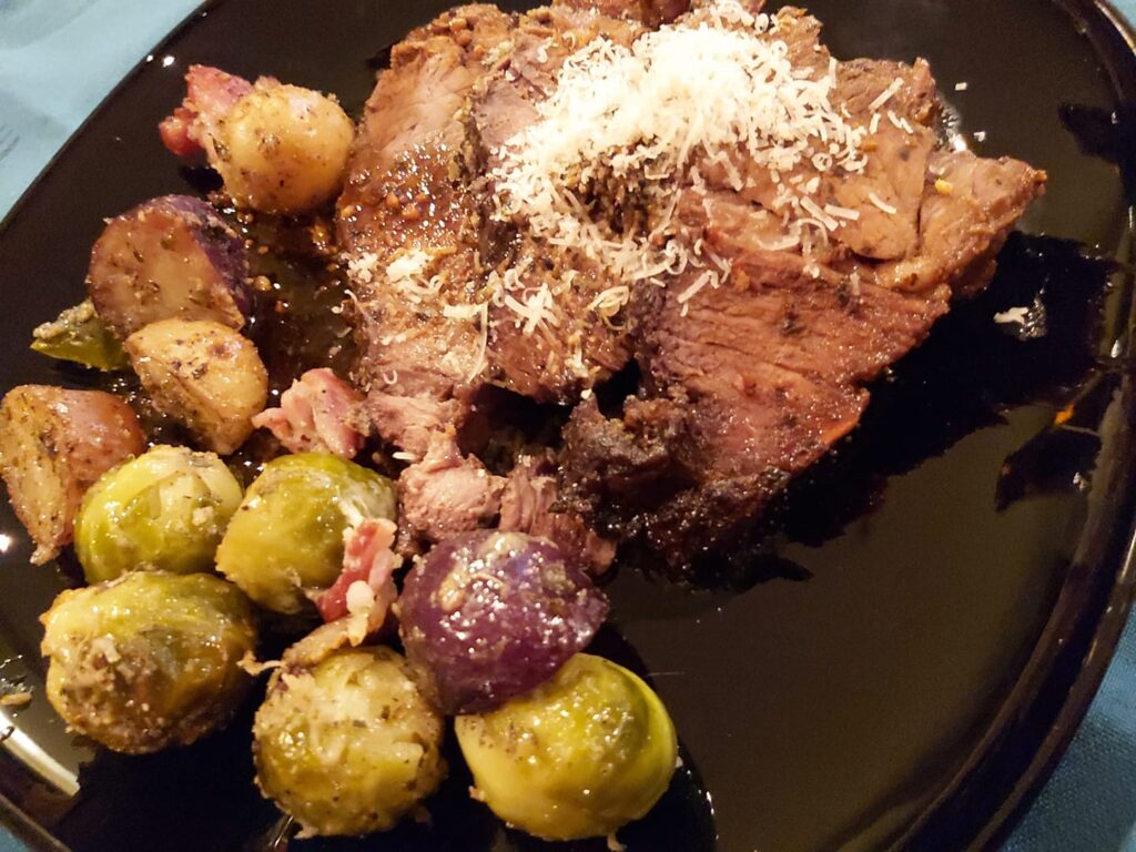 roast beef and brussels