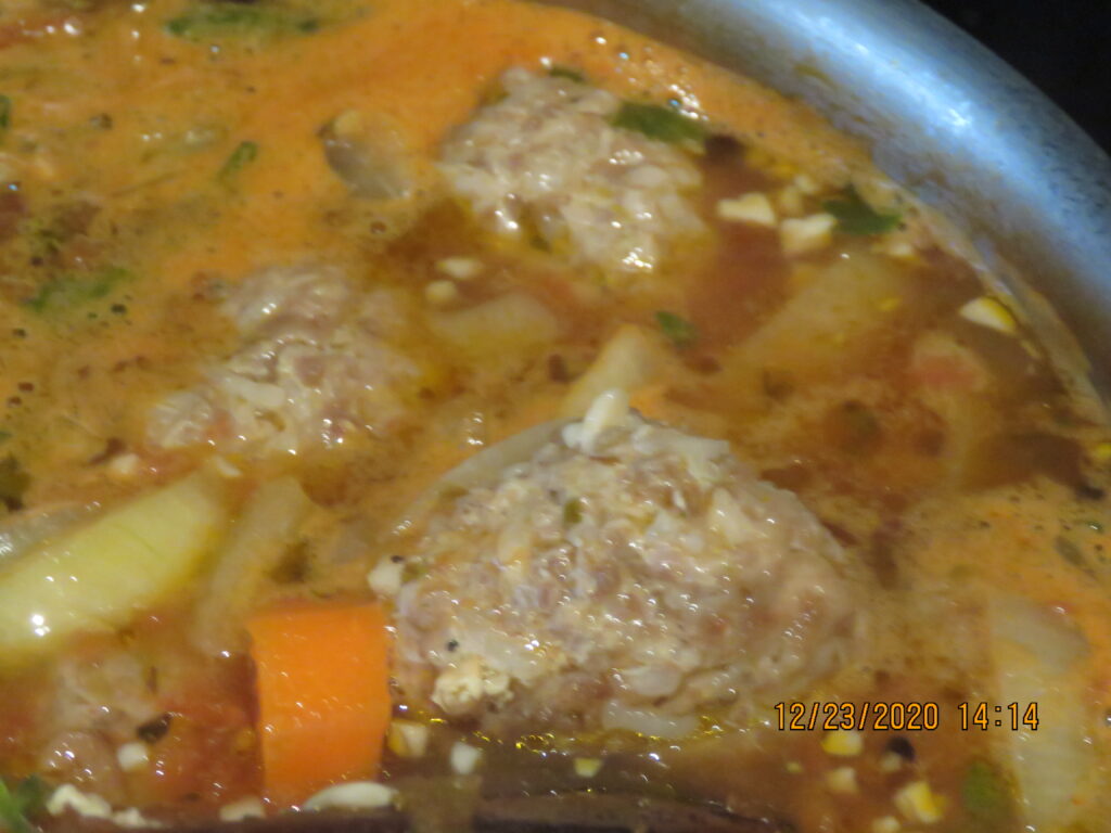 Albondigas soup 2