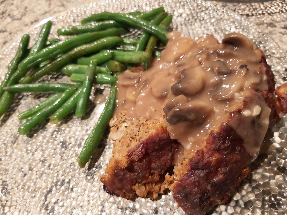 meat loaf and green beans