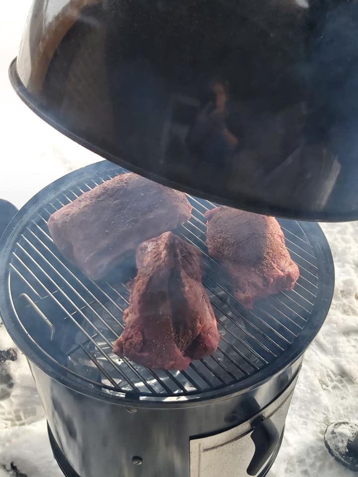 smoker and meat 2