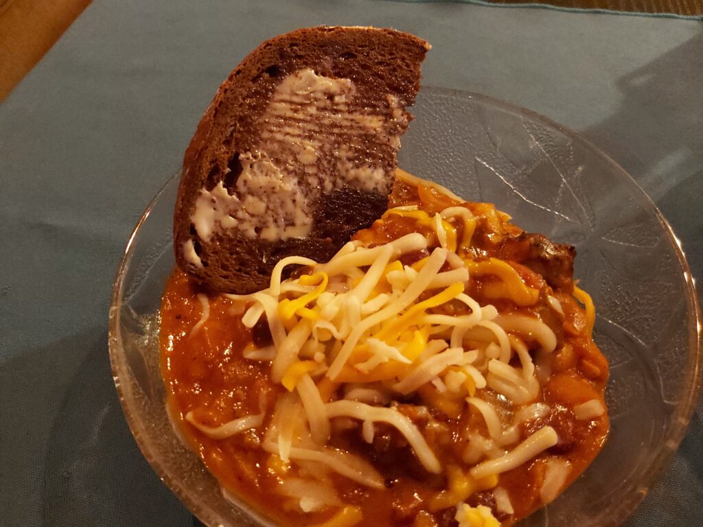 Smoked Beef Chili and Toast 2