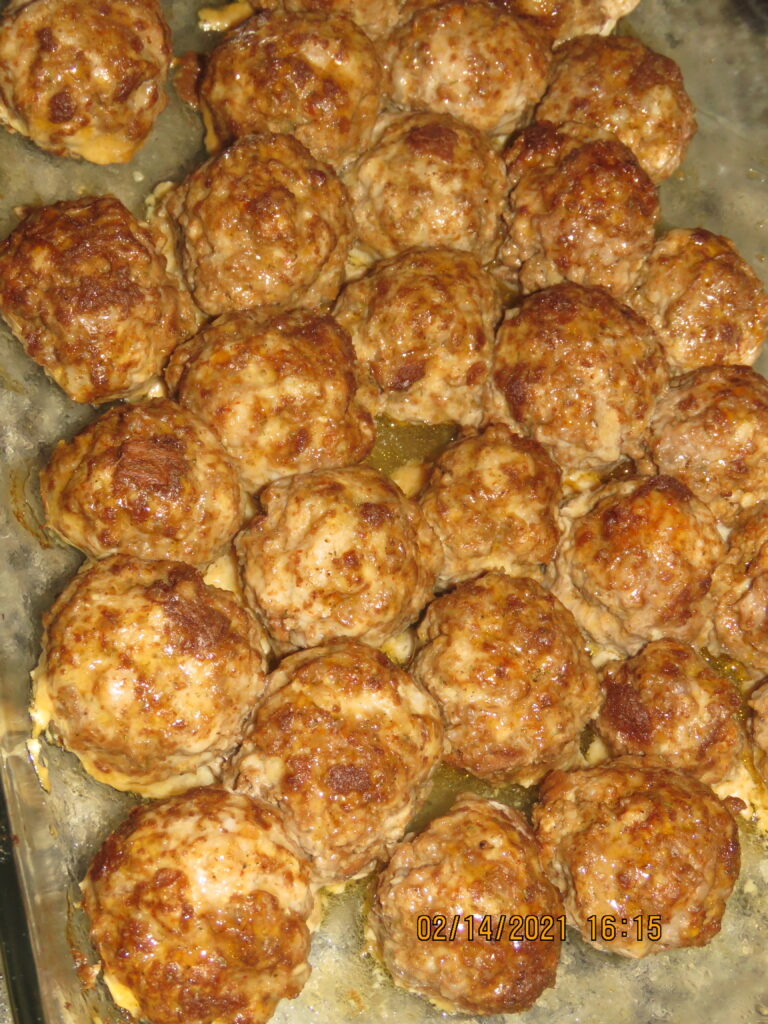 Hungarian Meatballs after baking