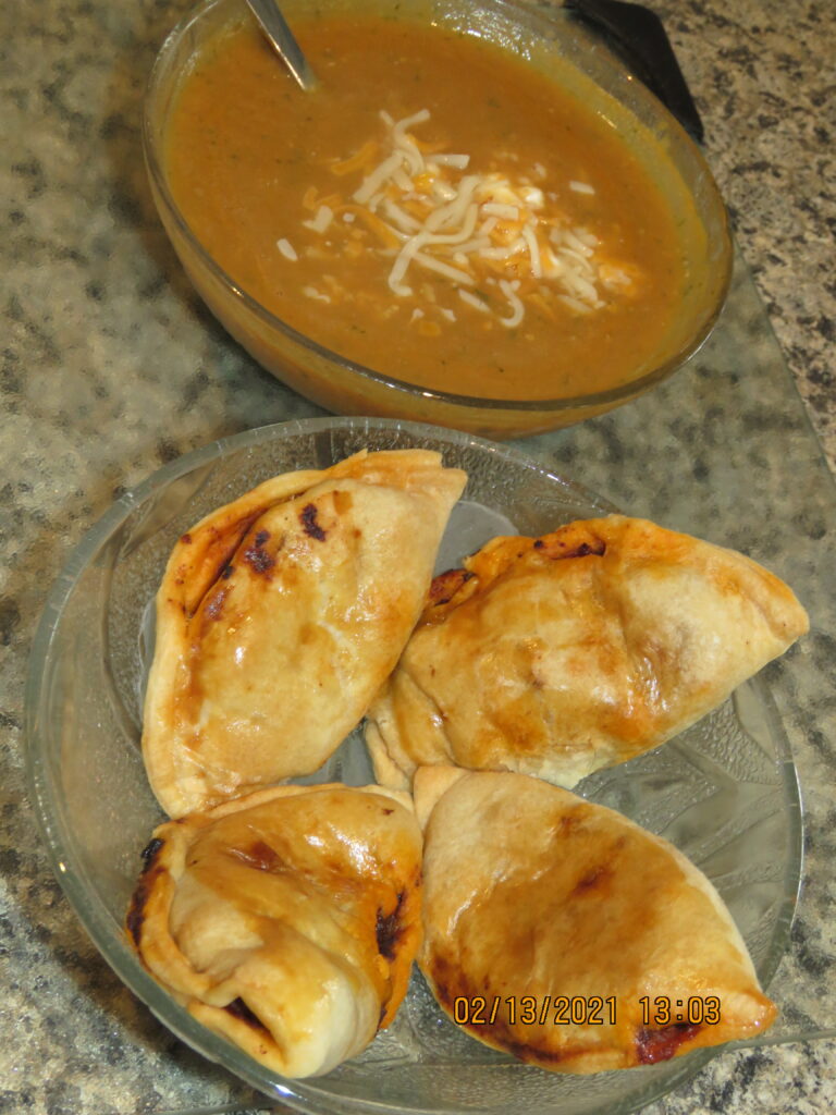 Tortilla Soup and empanadas