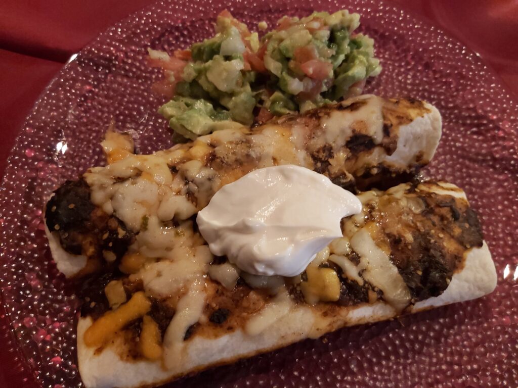 chicken enchiladas salsa morita and guac 2