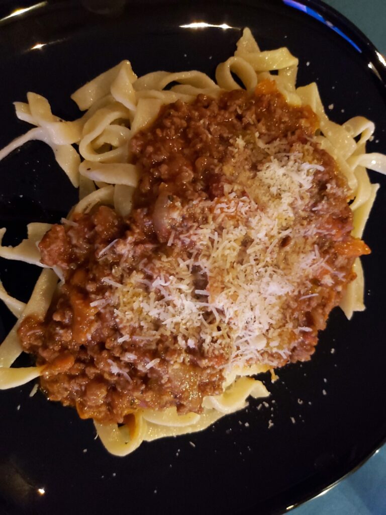 Italian Meat Sauce and Fresh Pasta