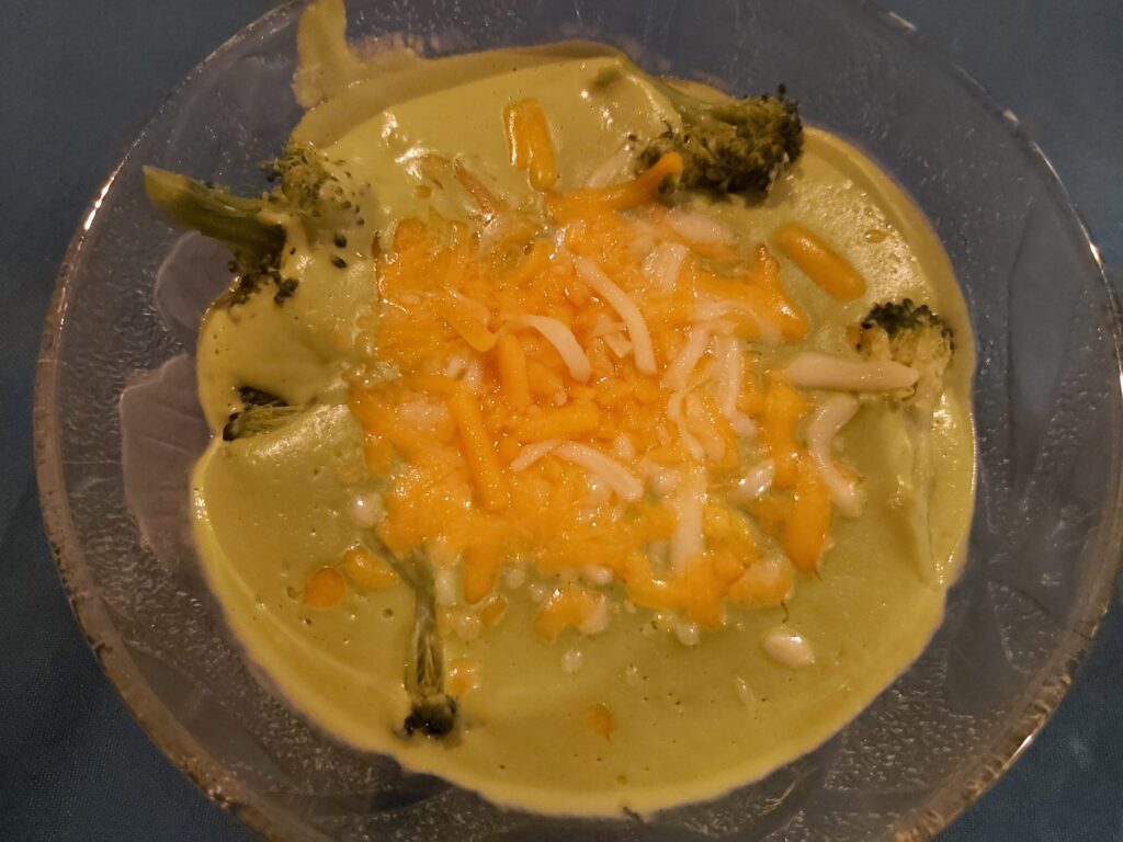 cream of broccoli and cheese topping