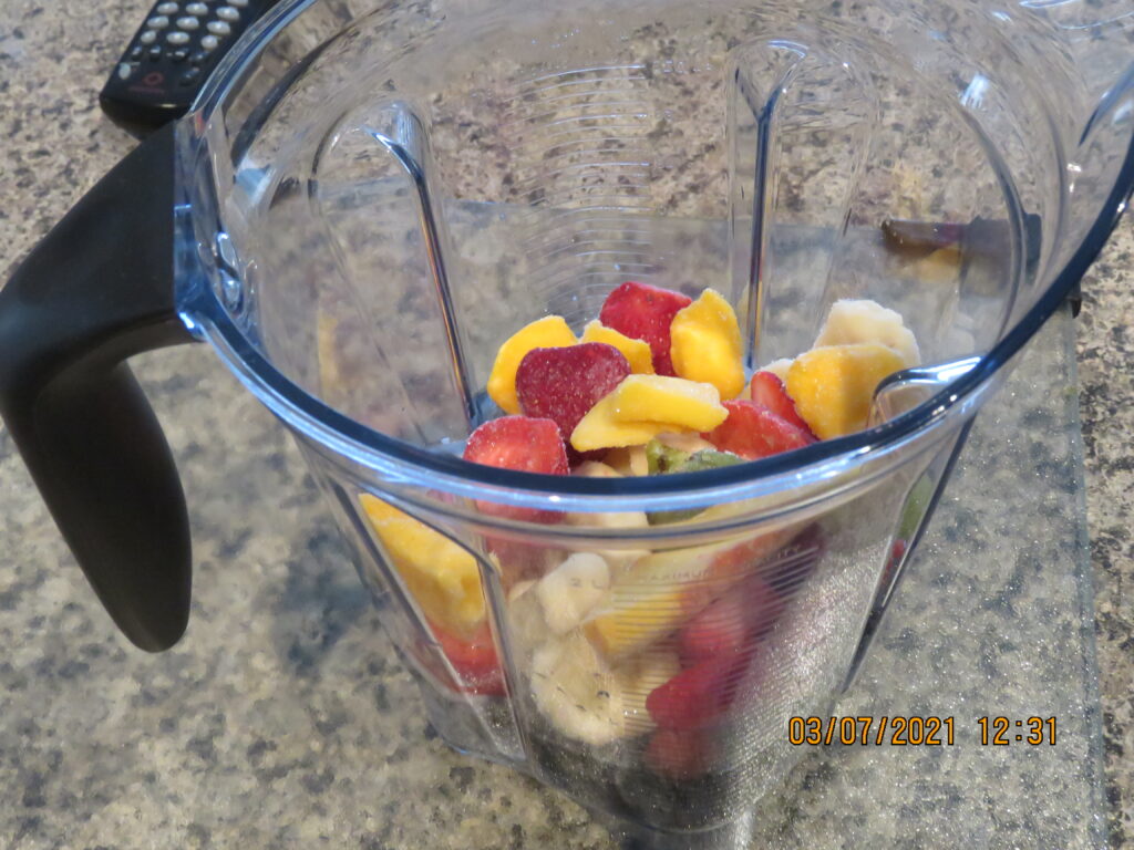 smoothie in blender