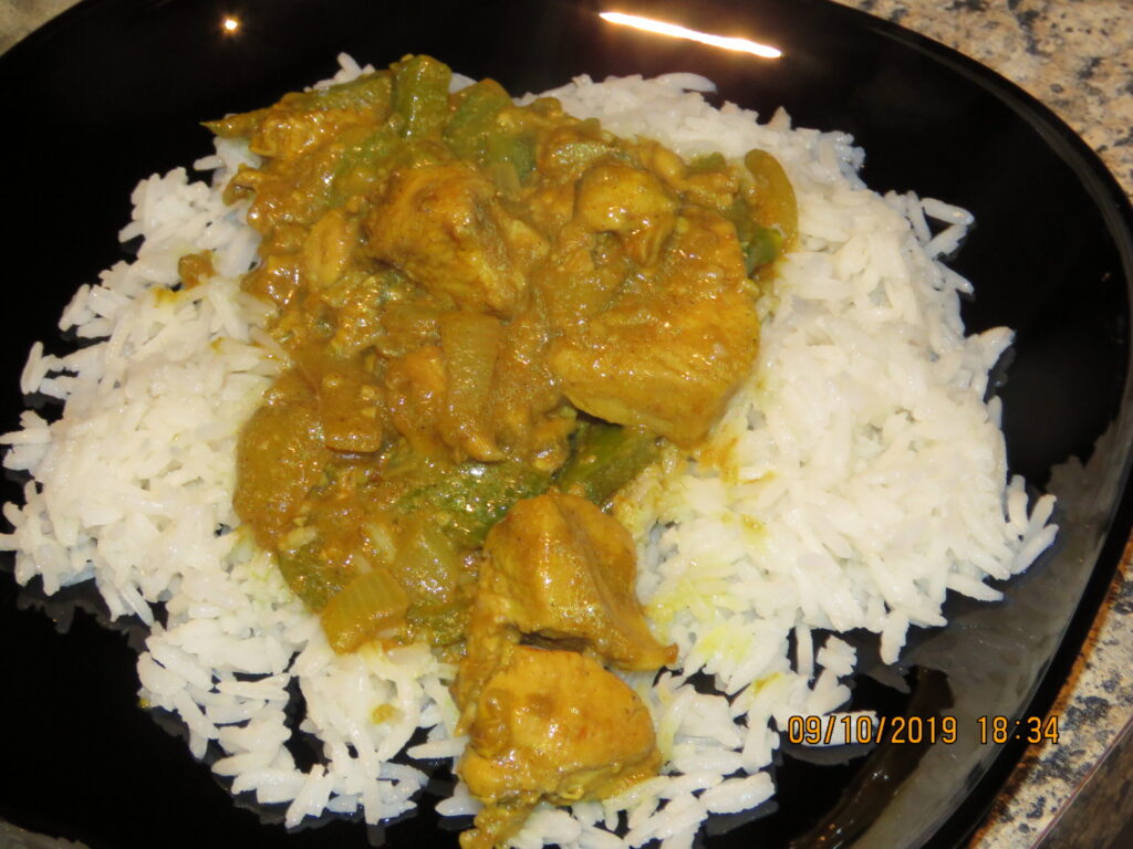 Curry Chicken With Rice 2