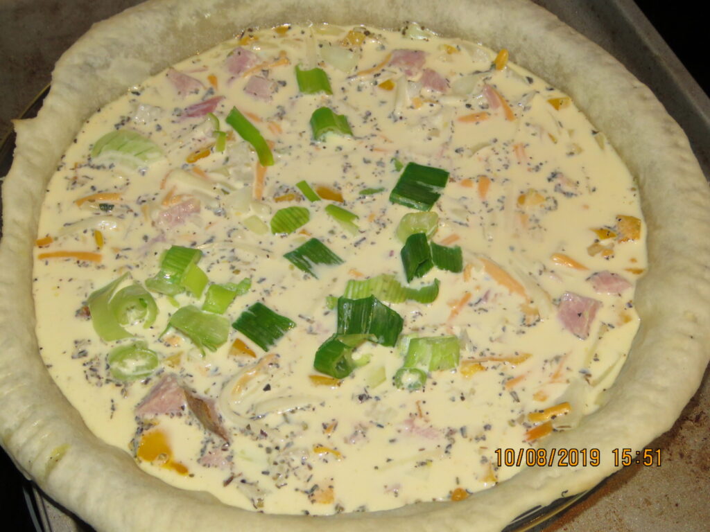 Quiche before baking 4