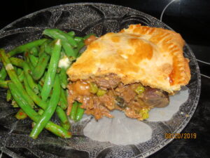 Steak and Kidney Pie with Green Beans 3