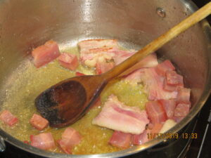 Pancetta and Salt Pork Sauteing