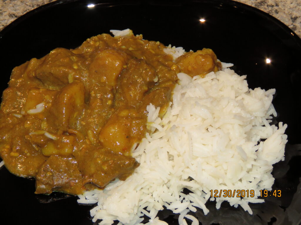 Curried Beef and Rice