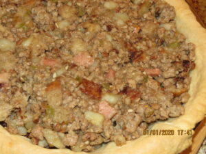 Tourtiere filling pre baking 2