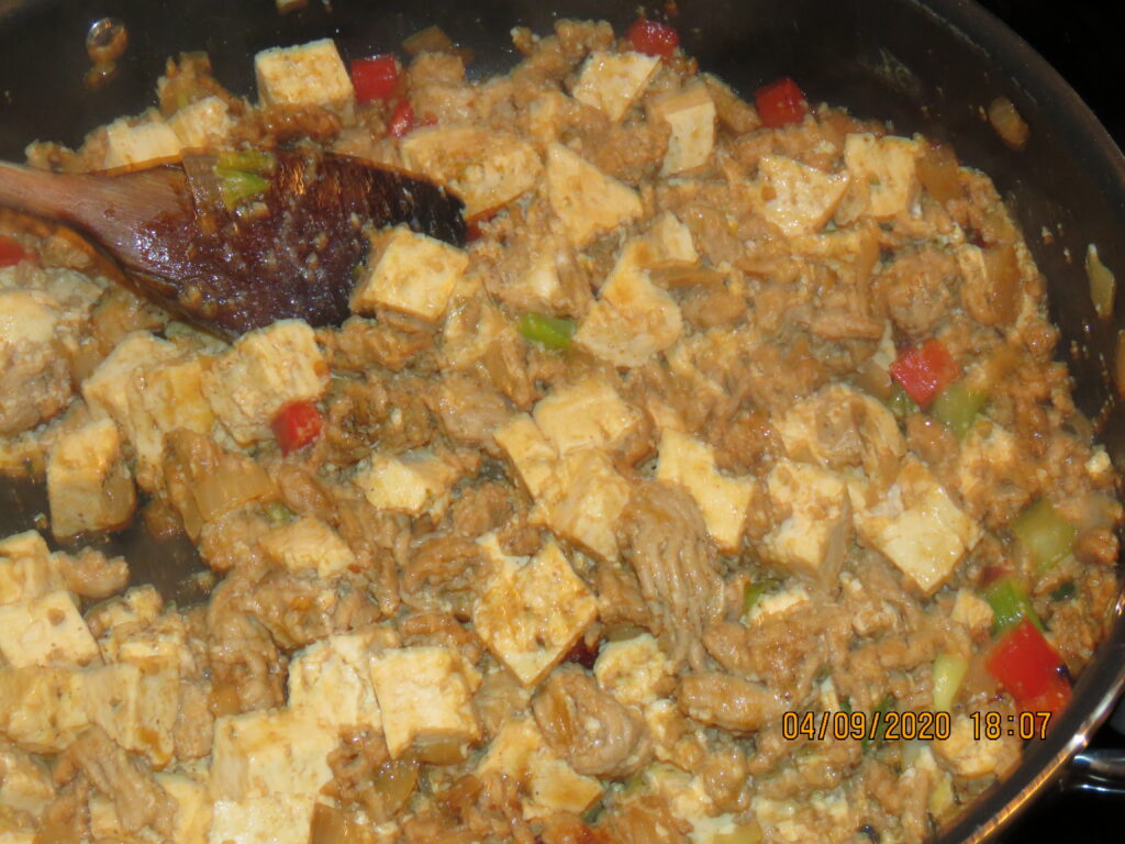 Chinese Pork and Tofu With Hoisin