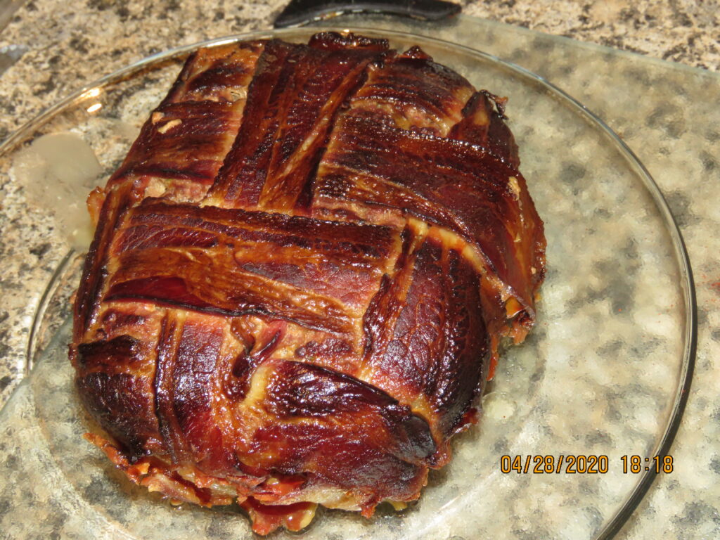 Smoked Bacon Wrapped Meatloaf