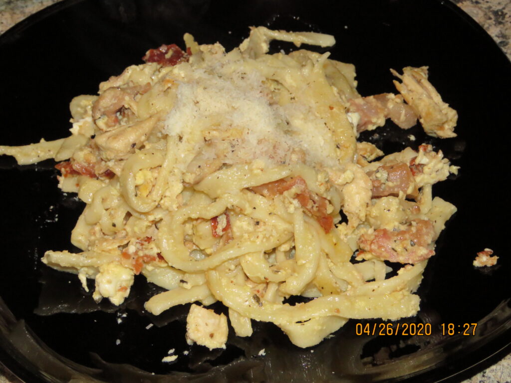 smoked chicken carbonara 2