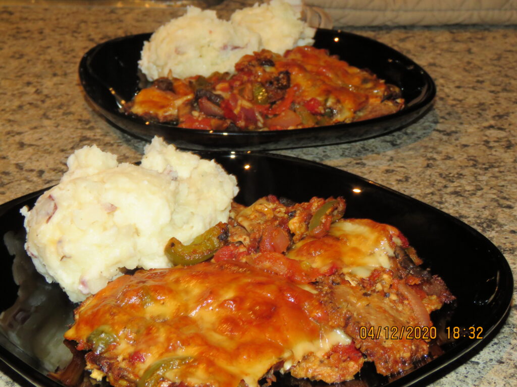 veal scaloppini with green peppers 7