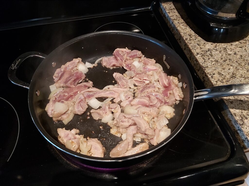 Stir Frying Pork