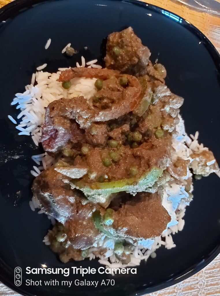 curried chicken livers and rice