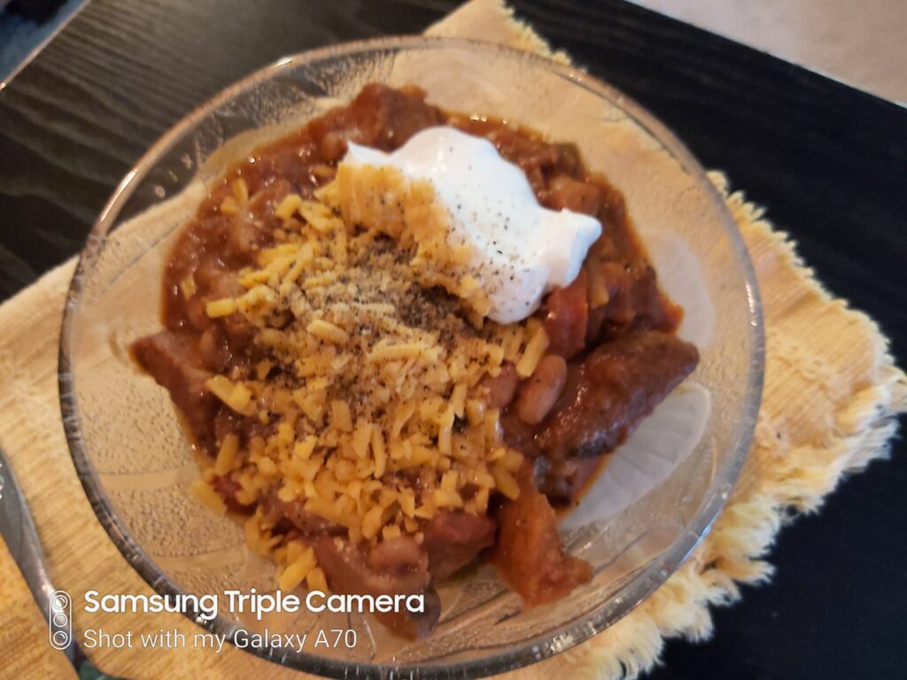 smoked pork chili