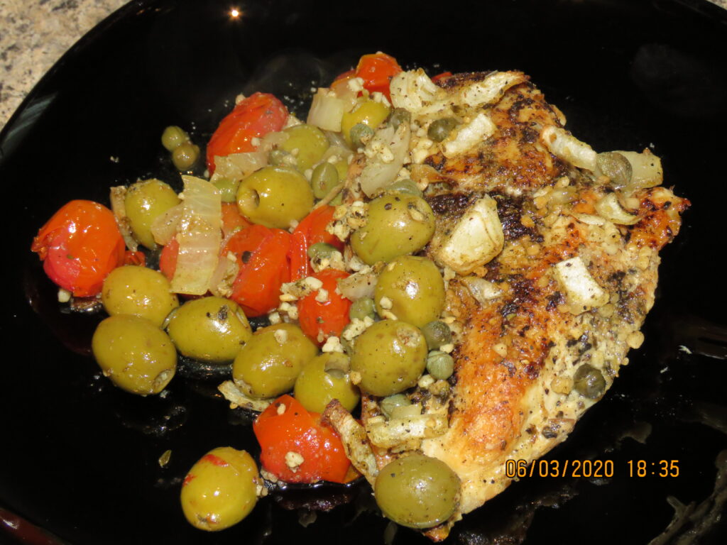 Greek Chicken Breasts with Tomatoes and Olives 2