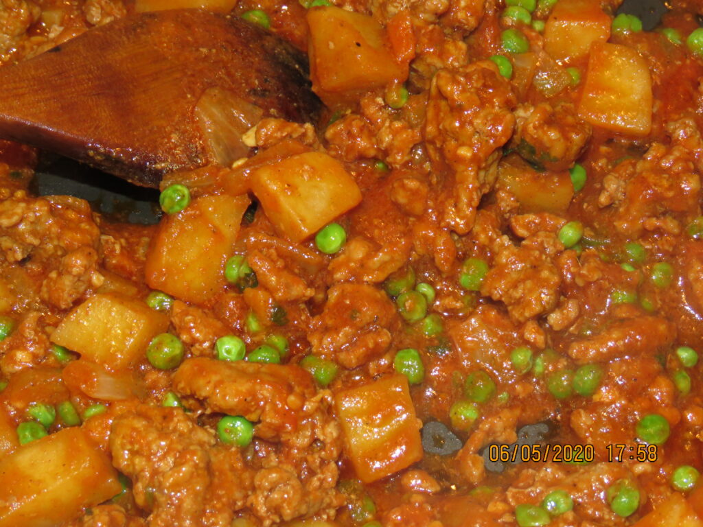 Lamb Kheema with Peas and Potatoes 2