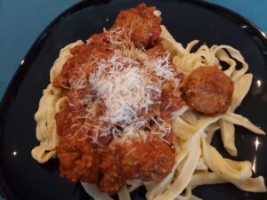 Meatballs and Fresh Pasta