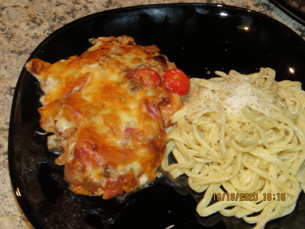 Baked Balsamic Chicken with Spaghettini 2