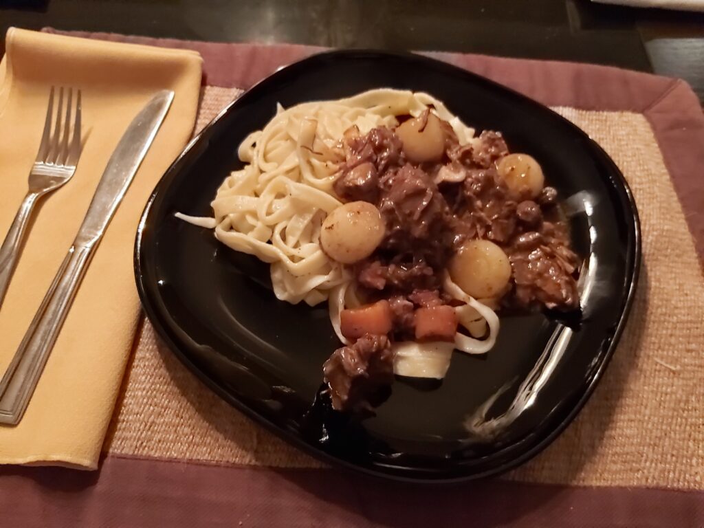 Boeuf Bourguignon and Tagliatelle 2