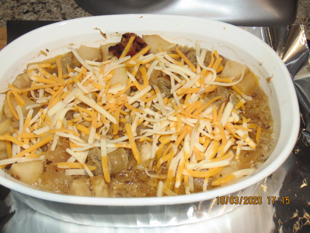 mixed bratwurst casserole 6